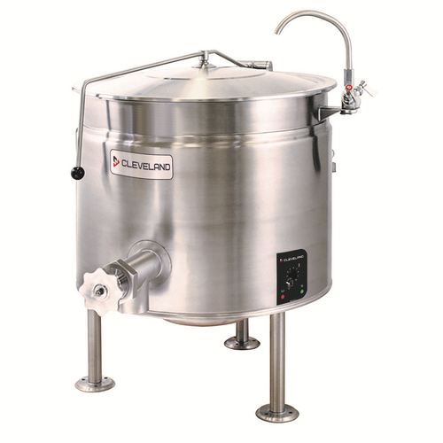 Cleveland KEL40SH 40 Gallon Full Steam Jacket Design Electric Steam Jacketed Kettle - 208V