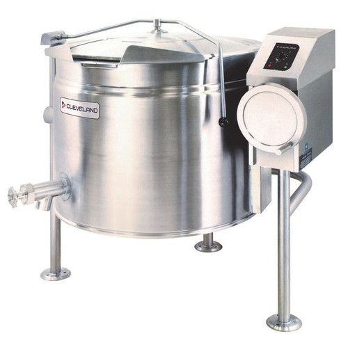 Cleveland KEL40SH 40 Gallon Full Steam Jacket Design Electric Steam Jacketed Kettle - 208V