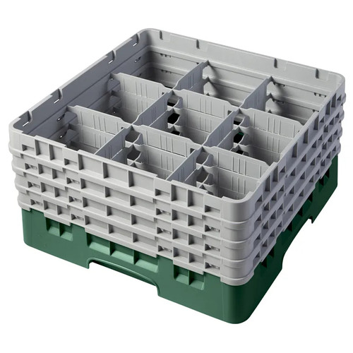 Cambro 9S800119 Camrack Glass Rack With (4) Soft Gray Extenders - 2 Cases