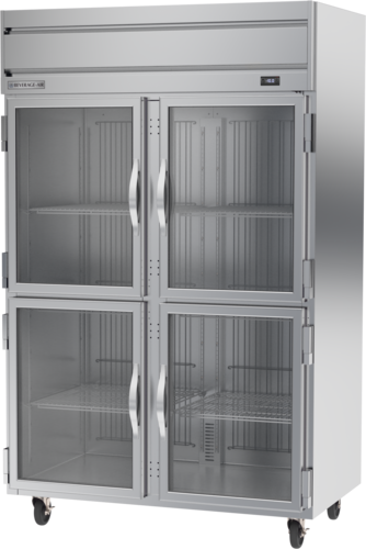 Beverage Air HFPS2HC-1HG 52" W Two-Section Glass Door Reach-In Horizon Series Freezer - 115 Volts