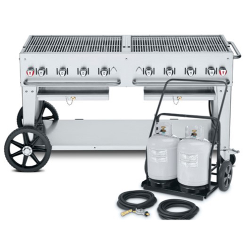 Crown Verity CV-MCC-60 69" Cart Grill With Tank Cart - 129,000 BTU