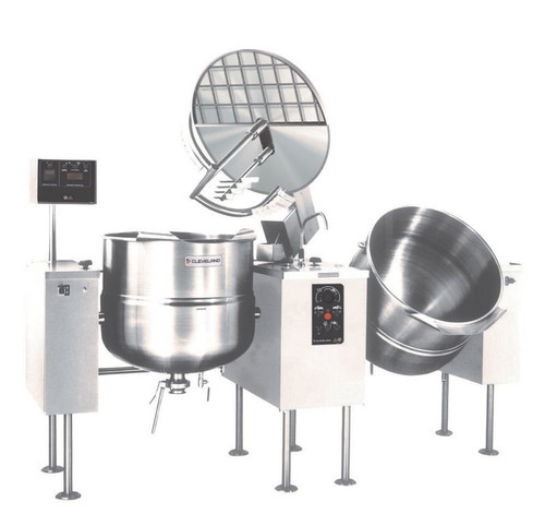 Cleveland TMKDL80T 80 Gallon 2/3 Steam Jacket Design Kettle/Mixer - 208-240V