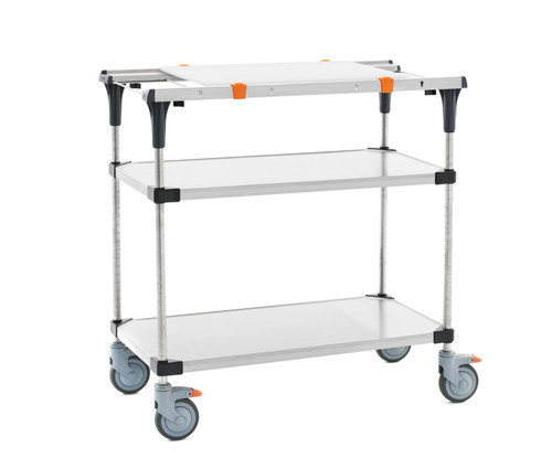 Metro MS1836-FSFS-PK1 PrepMate FSFS ProKit with Cutting Board and Stainless Steel Shelving 38" x 19 3/8" x 39 1/8"