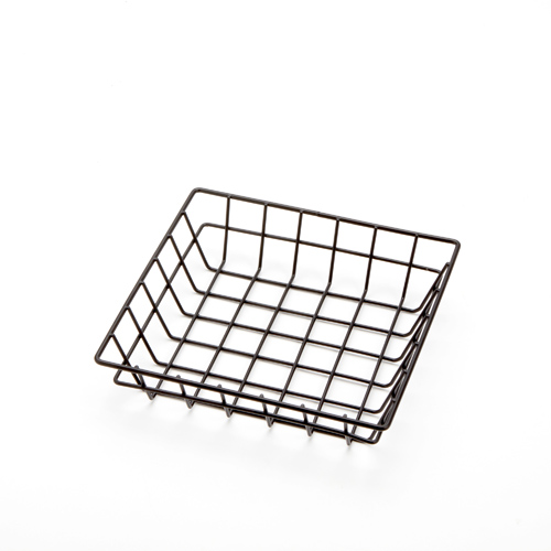 American Metalcraft SQGB8 Iron Black Square Wire Grid Basket