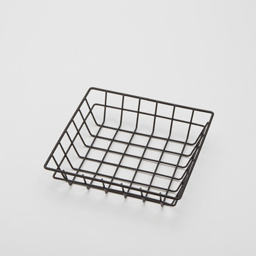 American Metalcraft SQGB8 Iron Black Square Wire Grid Basket