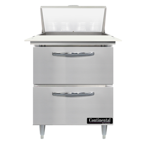 Continental Refrigerator D27N8C-D 27.5" W One-Section Two Drawer Designer Line Sandwich Unit