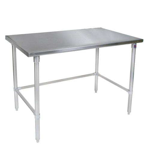 John Boos ST6-3084GBK 84"W x 30"D Stainless Steel Flat Top Work Table
