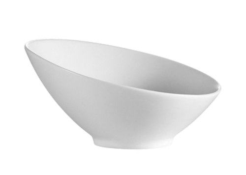 CAC China SHER-B6 8 Oz. Bone White Porcelain Round Sheer Salad Bowl (3 Dozen Per Case)