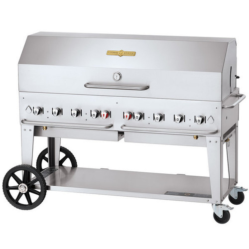Crown Verity CV-MCB-60-SI50/100-1RDP 69" Outdoor Charbroiler - 129,000 BTU