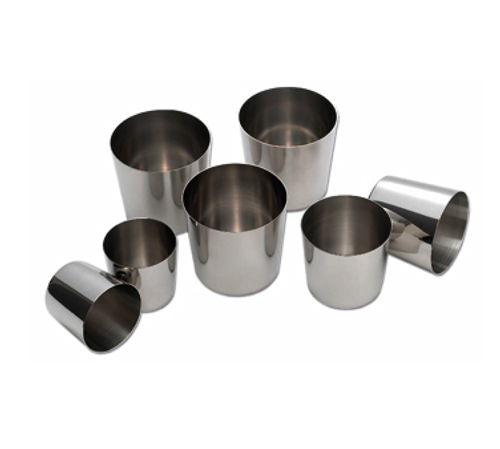 Matfer Bourgeat 342477 Baba Mold 4 Oz. 2-3/16" Dia. x 2-3/16"H Stainless Steel - 1 Pack