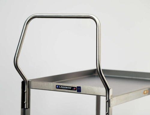 Lakeside 4944 Handler Series 39" W Stainless Steel 3-Tier Tough Transport Utility Cart - 1000 Lbs.