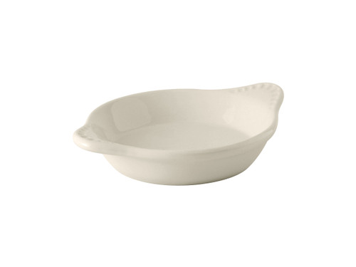 Tuxton BEN-1202 15 Oz. Ceramic American White/Eggshell Round Shirred Egg (1 Dozen)