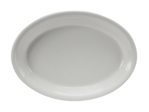 Tuxton CWH-1352 Ceramic White Oval Platter (6 Each Per Case)