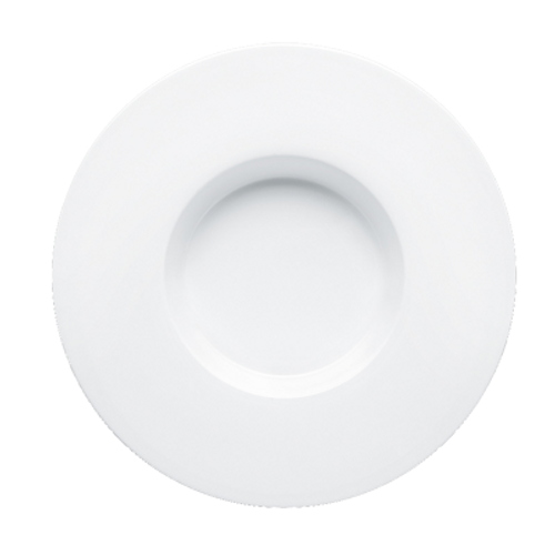 Bon Chef 5000012B 11" Bone China White Round Pasta Plate