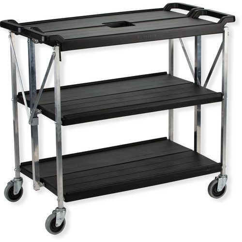 Carlisle SBC203103 Black Cart 40"W x 20-1/2"D x 43-1/4"H