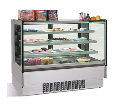 Infrico USA IDC-VON18PR 75.31" W Stainless Steel Full Service Refrigerated Flat Display Case - 115 Volts