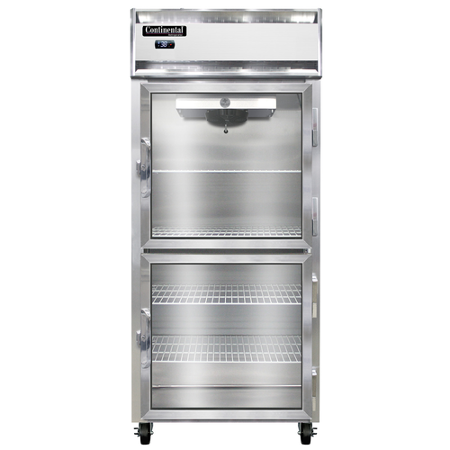 Continental Refrigerator 1RXNSSGDHD 36.25" W One-Section Glass Door Reach-In Extra-Wide Refrigerator