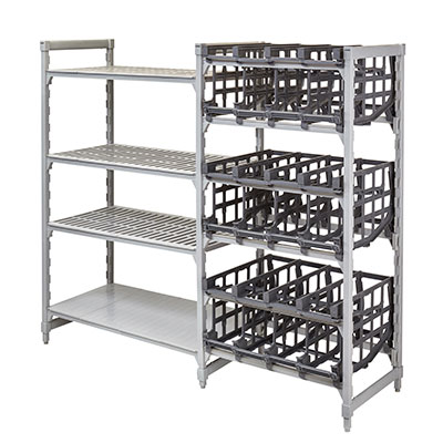 Cambro CPA243672C96480 Camshelving Premium Add-On Unit 24"W x 36"L Speckled Gray