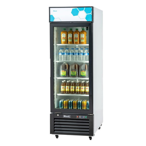 Migali C-23RM-HC 27" W One-Section Glass Door Refrigerator Merchandiser