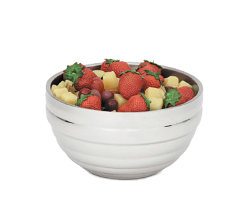 Vollrath 46591
 3.4 qt
 Stainless Steel
 Round
 Round Beehive Insulated Double-Wall Bowl