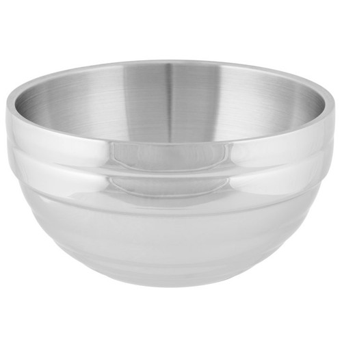 Vollrath 46591
 3.4 qt
 Stainless Steel
 Round
 Round Beehive Insulated Double-Wall Bowl