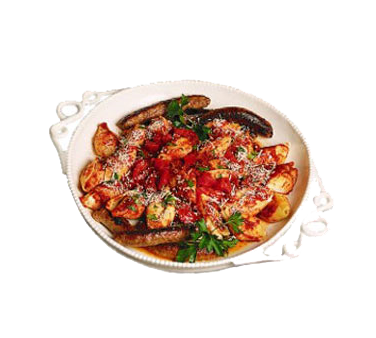 Bon Chef 2108PWHT 18" Ceramic Pearl White Round Bolero Platter