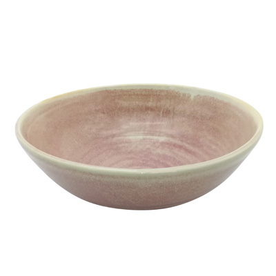 Bon Chef 2000003P 10" Porcelain Pink Round Tavola Soup Bowl