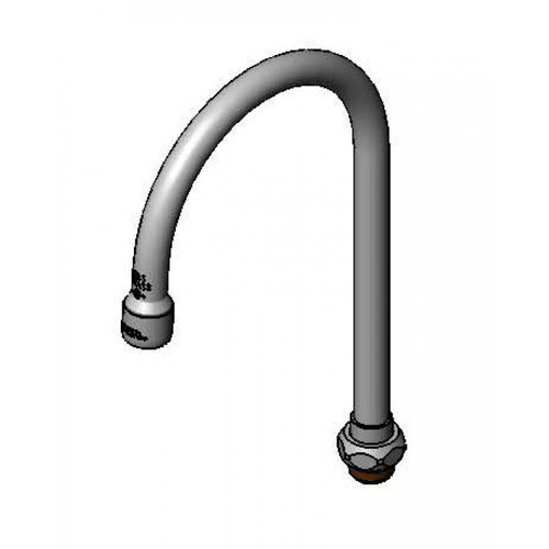 T&S Brass 133X-A15 Nozzle swivel 10-5/16"H 5-3/4" spread gooseneck 1.5 GPM