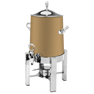 Eastern Tabletop 3143RZ 3 Gal. Bronze Finish Stainless Steel P2 Pillar'd Squared Coffee Urn