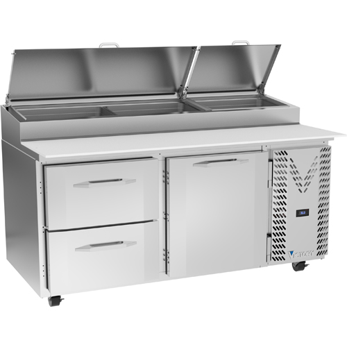 Victory VPPD67HC-2 67.13" W Two-Section One Door One Door UltraSpec Series Pizza Prep Table