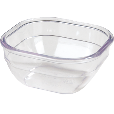 Dinex DXSQD1007 10 oz Clear Square Bowl