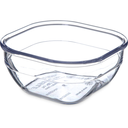 Dinex DXSQD1007 10 oz Clear Square Bowl