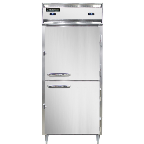Continental Refrigerator DL1RFX-HD 36.25" W One-Section Solid Door Reach-In Designer Line Refrigerator/Freezer