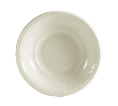 CAC China RID-11 4.4 Oz. American White Ceramic Round Ridgemont Fruit Dish (3 Dozen Per Case)