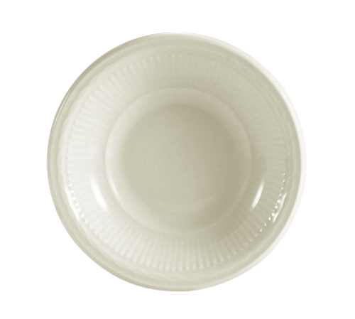 CAC China RID-11 4.4 Oz. American White Ceramic Round Ridgemont Fruit Dish (3 Dozen Per Case)