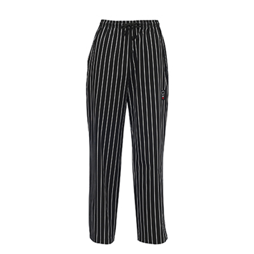 Winco UNF-3CL Chalk Stripe Newbury Chef Pants