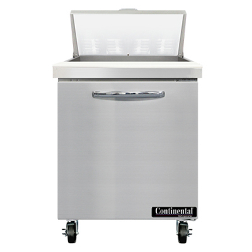 Continental Refrigerator SW27N8 27.5" W One-Section One Door Sandwich Unit