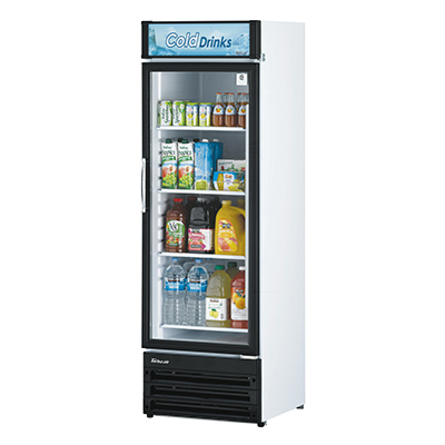 Turbo Air TGM-14RV-N6 23.62" W One-Section Glass Door Refrigerated Merchandiser