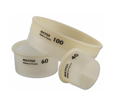 Matfer Bourgeat 150165 ExoGlass Pastry Cutter 4" Dia. x 1-3/8"H Plain Round One-Piece Composite Material