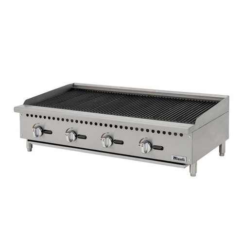Migali C-CR48 48" Natural Gas Countertop Charbroiler - 140,000 BTU
