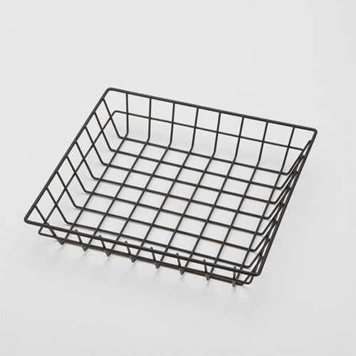 American Metalcraft SQGB10 Iron Black Square Wire Grid Basket