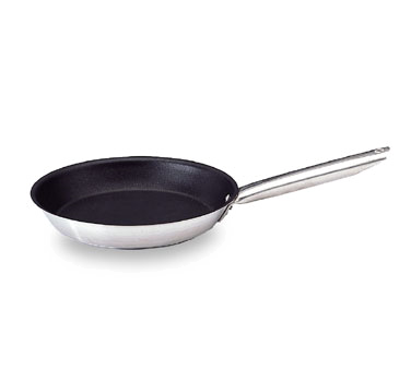 Matfer Bourgeat 669432 12.5" 3.38 Qt Stainless Steel and Aluminum Excalibur Fry Pan