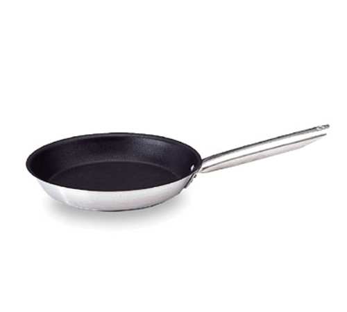 Matfer Bourgeat 669432 12.5" 3.38 Qt Stainless Steel and Aluminum Excalibur Fry Pan