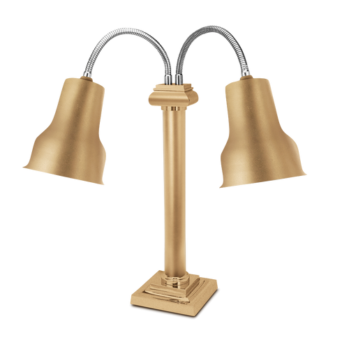 Eastern Tabletop 9632RZ Stainless Steel Lamp Warmer with 2 Bulbs - 120 Volts, 250 Watts