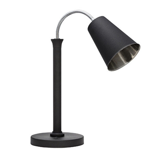 Bon Chef 9669-NERO Chrome Single Heat Lamp with 1 Bulb - 110 Volts 250 Watts