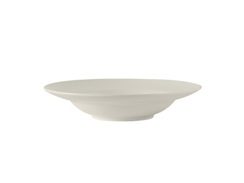 Tuxton AMU-062 9-1/2" 10-1/2 Oz. Ceramic Pearl White Round Soup Bowl (2 Dozen Per Case)