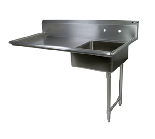 John Boos EDTS8-S30-60UCR Straight Design Undercounter Dishtable 60"W x 30"D x 44"H Overall Size