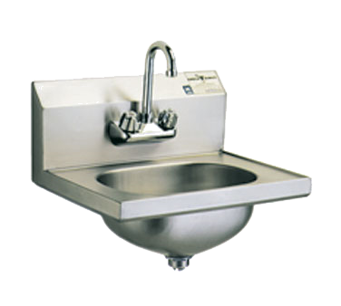 Eagle Group HSA-10-F Hand Sink Wall Mount 13-1/2" wide x 9-3/4" front-to-back x 6-3/4" deep bowl