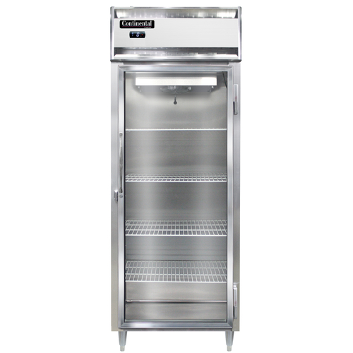 Continental Refrigerator DL1F-GD 26" W One-Section Glass Door Reach-In Designer Line Freezer - 115 Volts