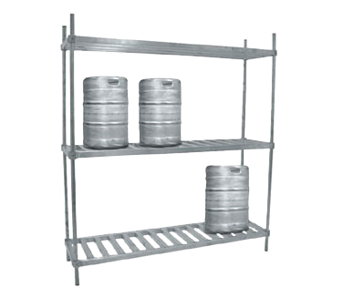 Advance Tabco KR-42-X 42" W x 76" H x 20" D 4 Kegs Aluminum Special Value Keg Rack